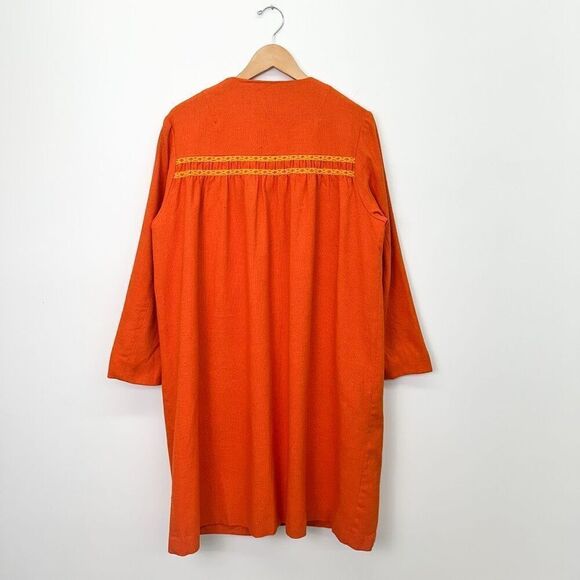 Bill Atkinson Glen of Michigan Women’s Orange Yellow  Button Mod A-line Coat - Picture 3 of 15